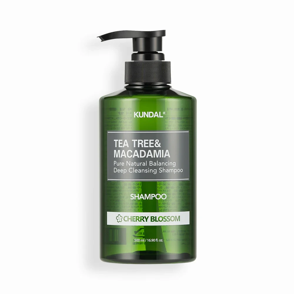 Kundal Tea Tree & Macadamia Pure Natural Cleansing Shampoo (Cherry Blossom) 1058ml floral cleansing shampoo